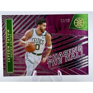 2021-22 NBA Panini Illusions Jason Tatum Chasing‎ The Hall Pink /25 Celtics